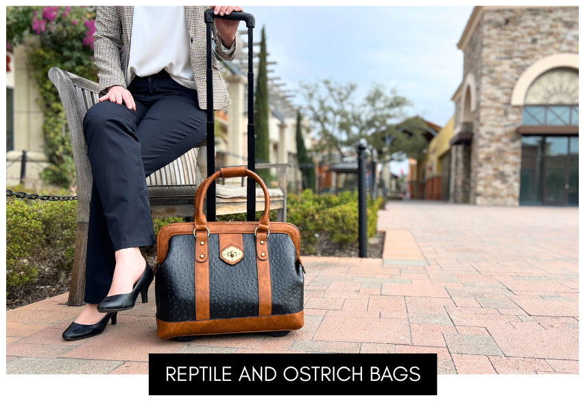 Business Rolling Laptop Bag | Custom Rolling Handbags - JKM