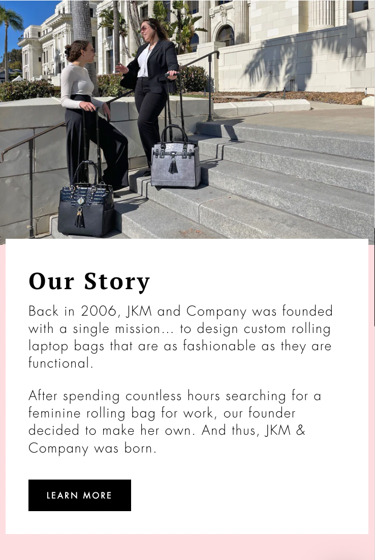 Business Rolling Laptop Bag  Custom Rolling Handbags - JKM and