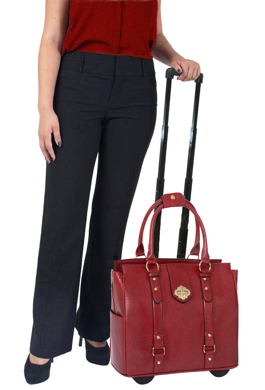Business Rolling Laptop Bag  Custom Rolling Handbags - JKM and Company