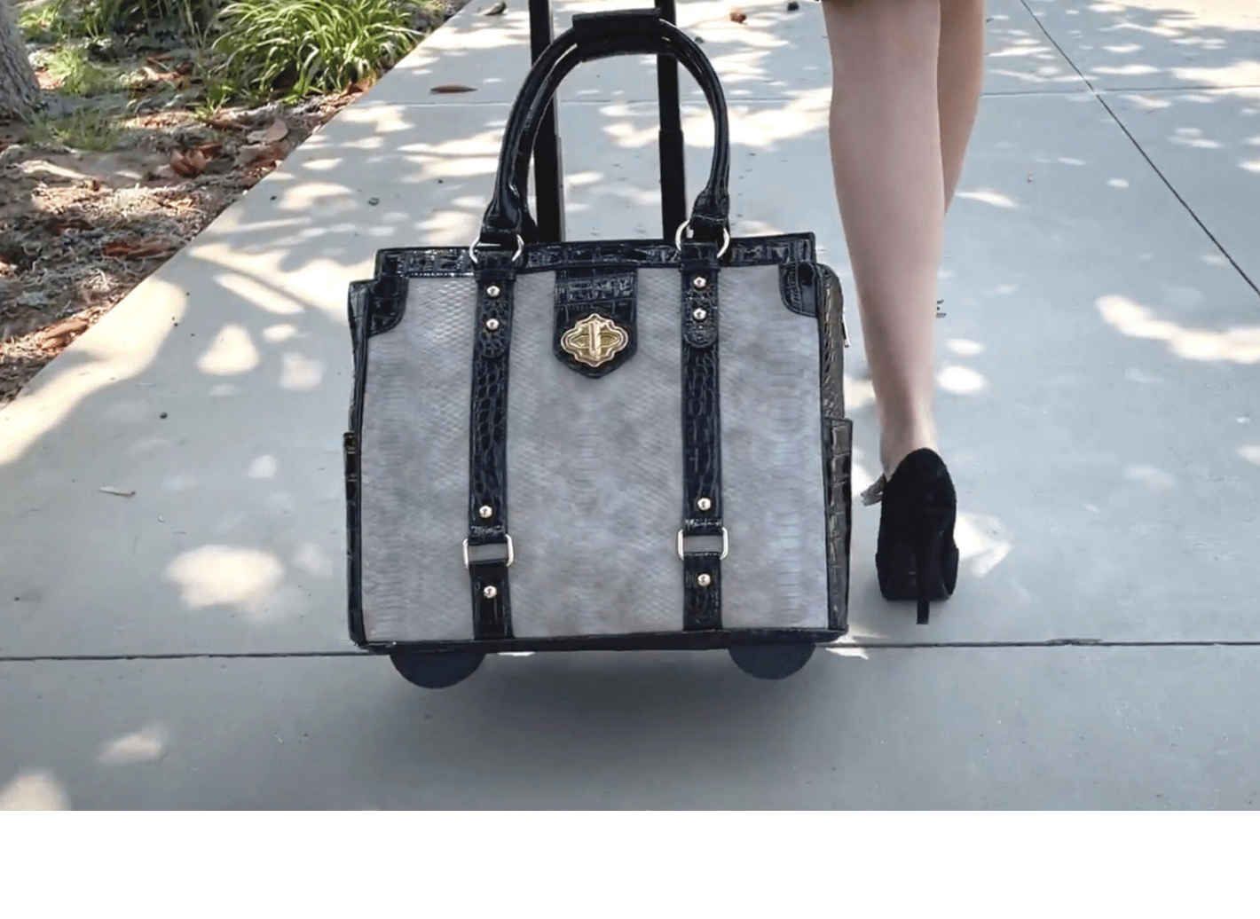 Business Rolling Laptop Bag  Custom Rolling Handbags - JKM and Company –  JKM and Company - Custom Rolling Handbags