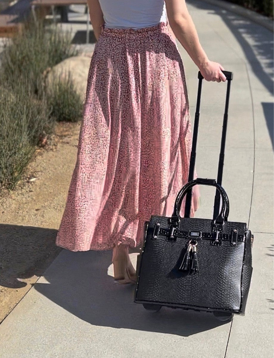 The Barrington – rollende Laptoptasche Python Krokodil für Frauen Deutschland Österreich Schweiz
