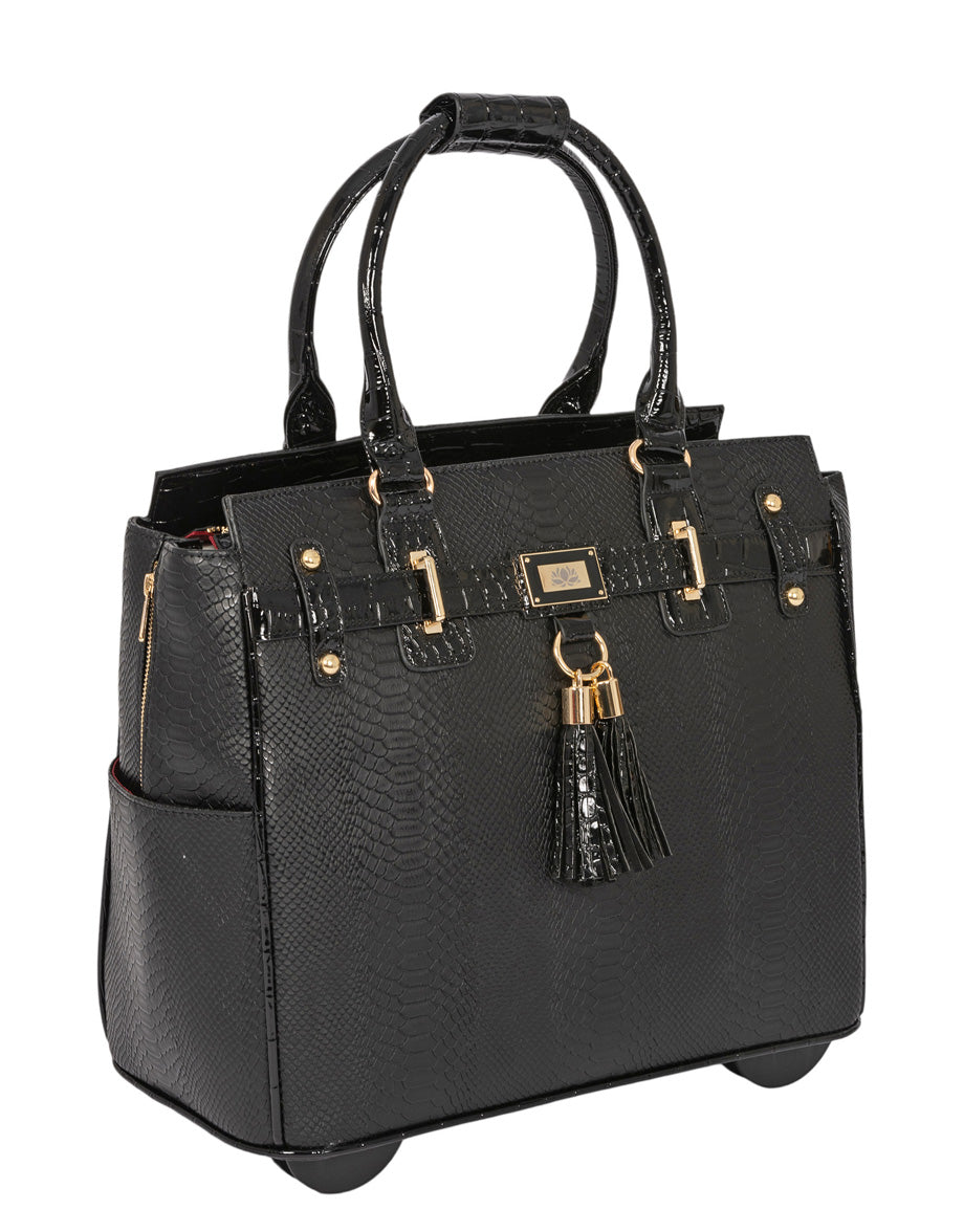 Business Rolling Laptop Bag | Custom Rolling Handbags - JKM