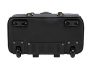 "THE EXECUTIVE" Black Computer iPad, Laptop Tablet Rolling Tote Bag Briefcase Carryall Bag - JKM and Company - Custom Rolling Handbags