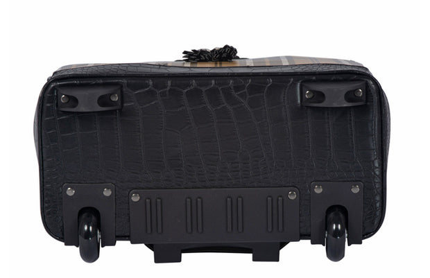 "MAD FOR PLAID" Rolling Laptop Tote Briefcase or Weekender Bag - JKM and Company - Custom Rolling Handbags