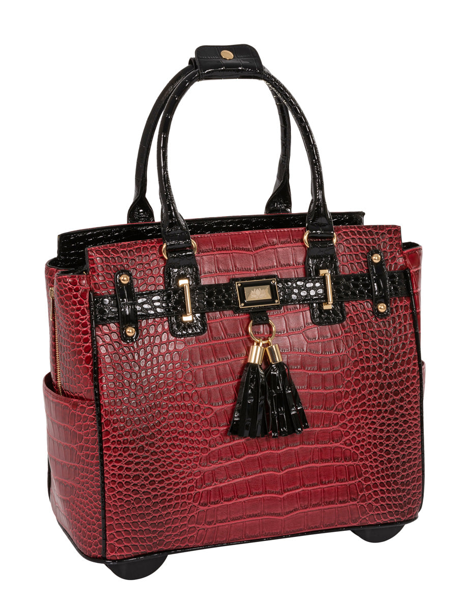 Business Rolling Laptop Bag Custom Rolling Handbags JKM and Company