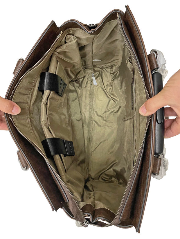 SANTA FE Rolling Laptop Bag Women's Briefcase Carry All