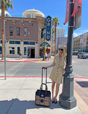 "MAD FOR PLAID" Rolling Laptop Computer Wheels Briefcase or Carryall Bag