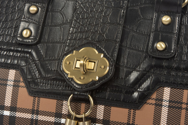 "MAD FOR PLAID" Rolling Laptop Computer Wheels Briefcase or Carryall Bag