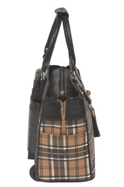 "MAD FOR PLAID" Rolling Laptop Computer Wheels Briefcase or Carryall Bag