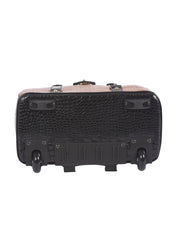 "THE SAHARA" Python & Alligator Rolling Laptop Carryall Bag - JKM and Company - Custom Rolling Handbags