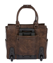 The "SANTA FE" Rolling iPad, Tablet or Laptop Bag Carryall - JKM and Company - Custom Rolling Handbags