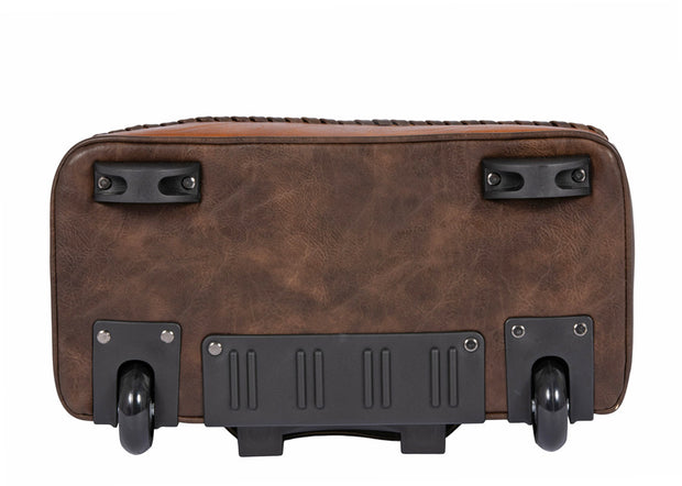 The "SANTA FE" Rolling iPad, Tablet or Laptop Bag Carryall - JKM and Company - Custom Rolling Handbags