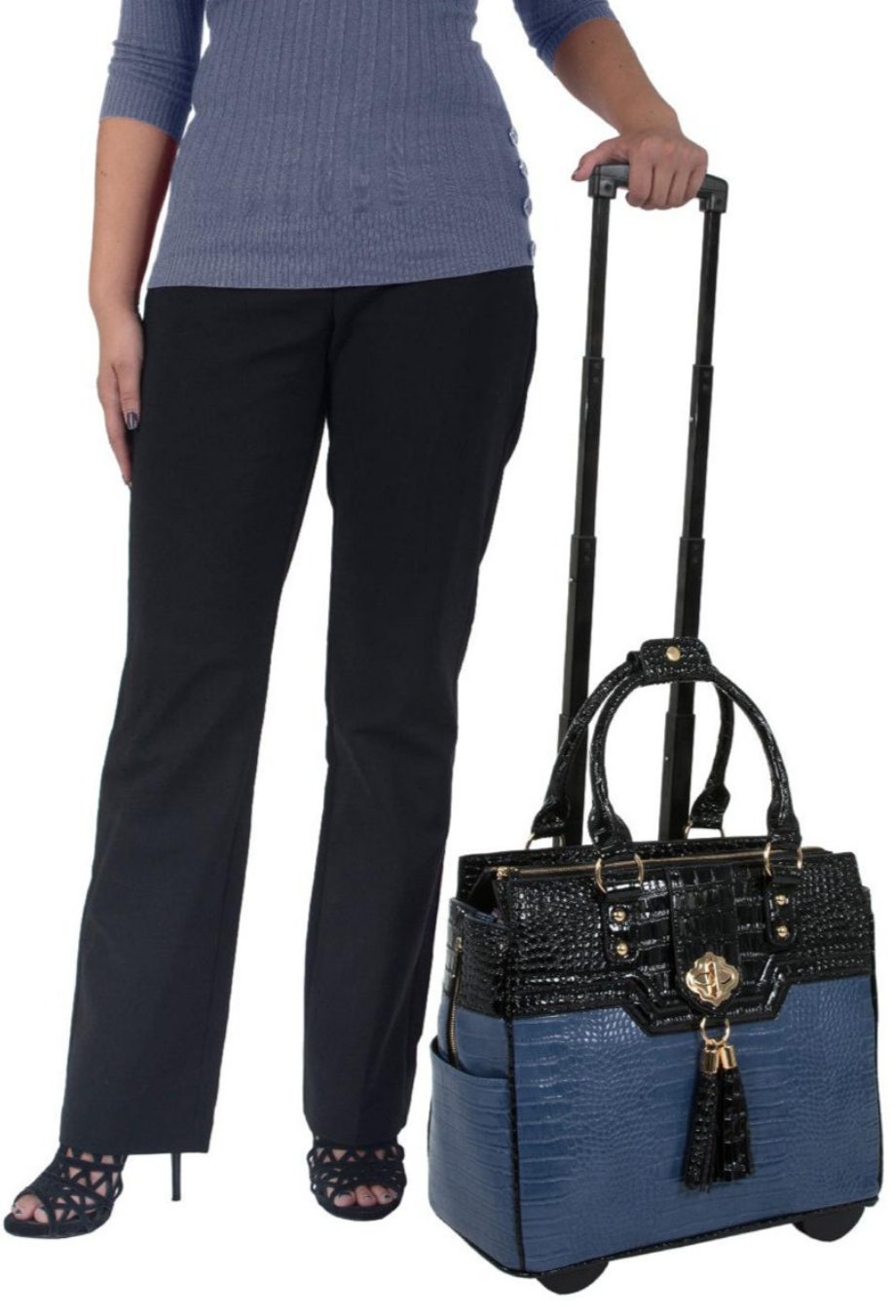 Designer wheeled laptop bag cheap